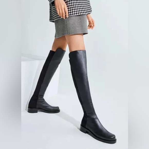 Stuart Weitzman Shoes - Stuart Weitzman 50/50 Over the Knee Boot Black Leather Size 6